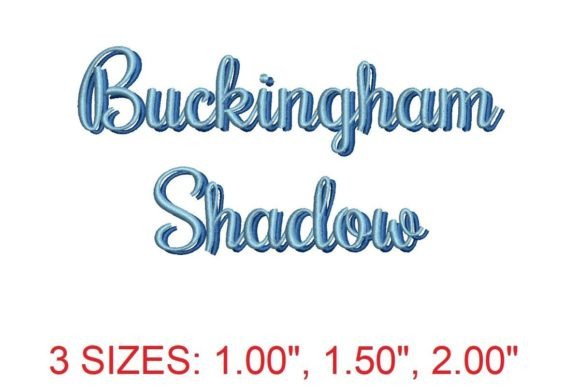 Buckingham Shadow Font: A Seasonal Embroidery Staple