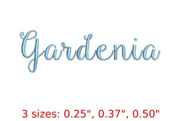 Gardenia Embroidery Font: Grace in Every Stitch